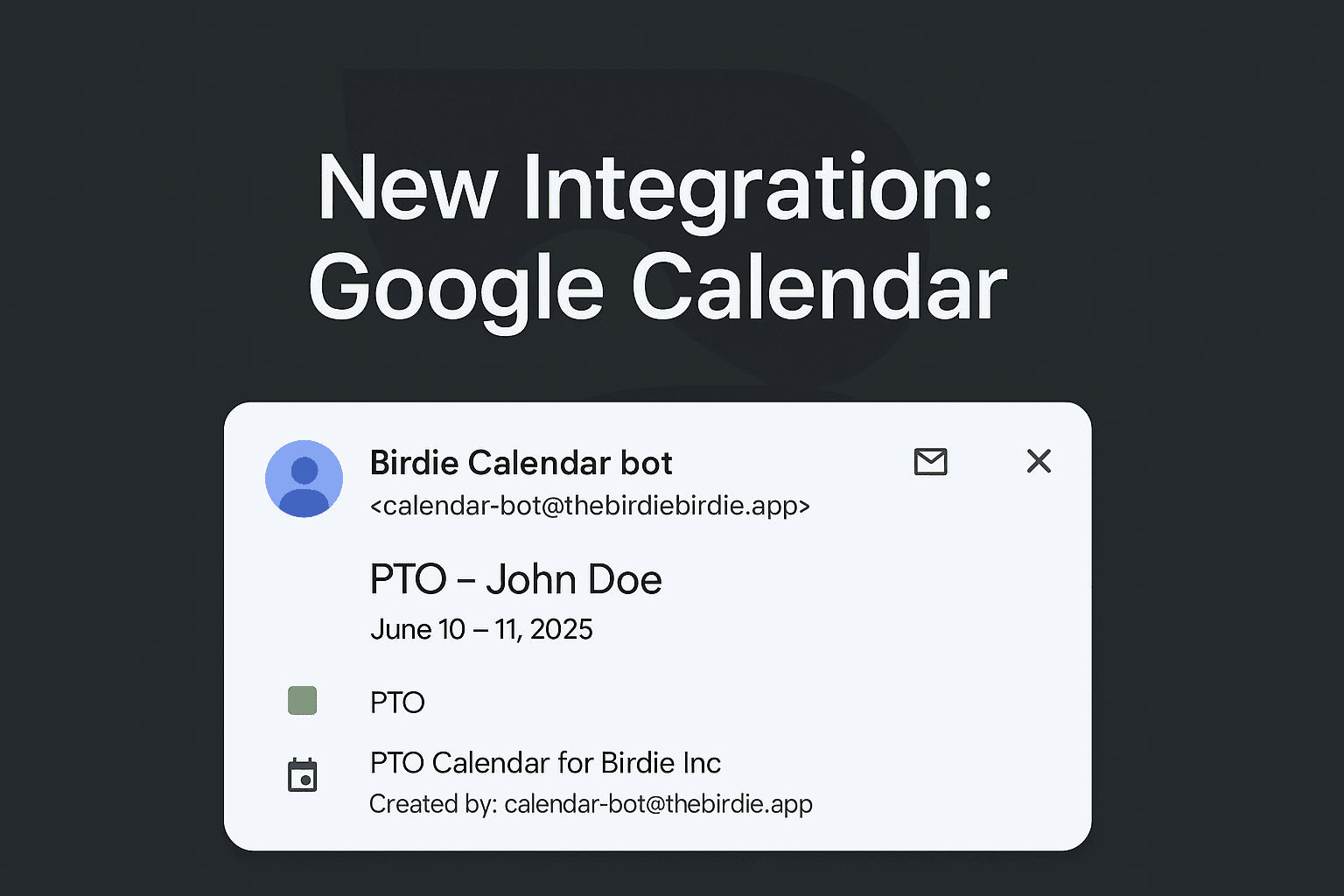 Google Calendar Integration